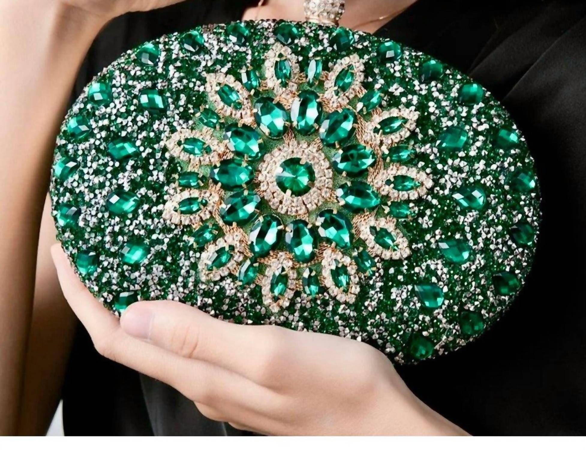 Ramla - Women's Infinity Gemstone Evening Clutch