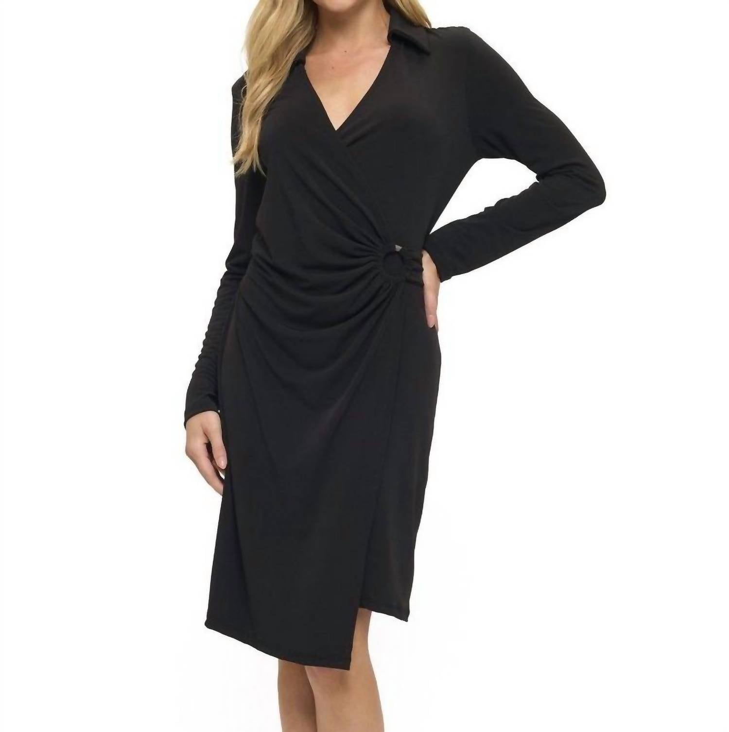 Ariella - Ring Detail Wrap Dress