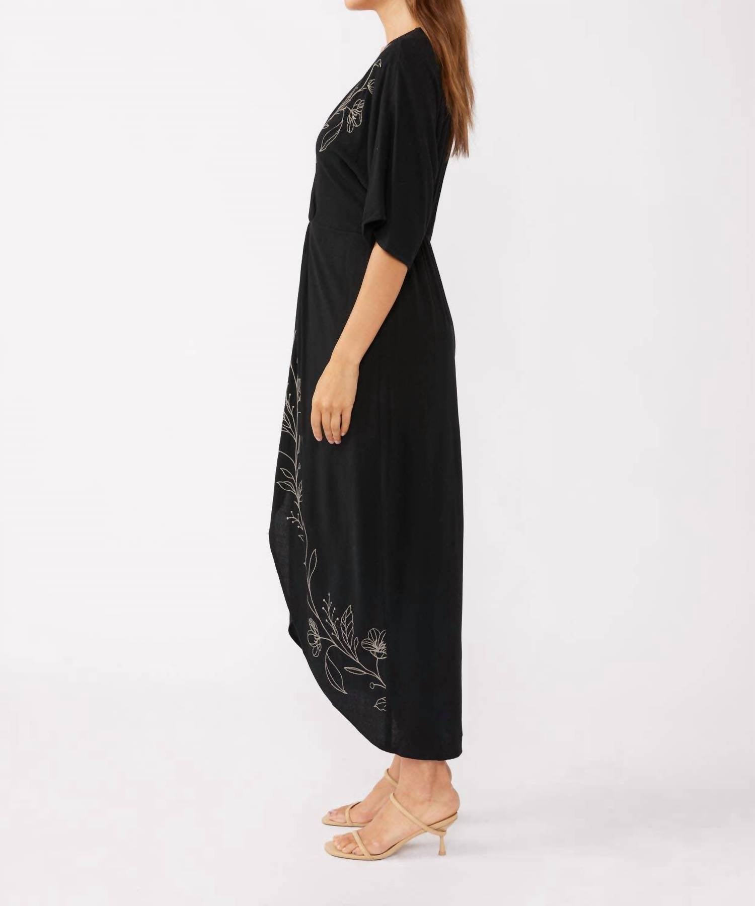 Lovestitch - Front Knot Kimono Dress
