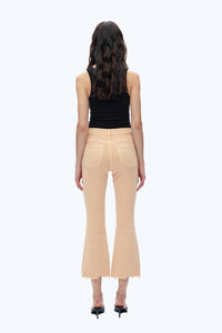 Bayeas - High Rise Vintage Crop Flare Denim Jeans