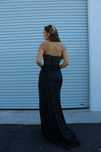 Aleta - Long Fitted Beaded Formal Prom Dress