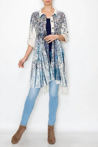 Origami - Sueded Lace Duster