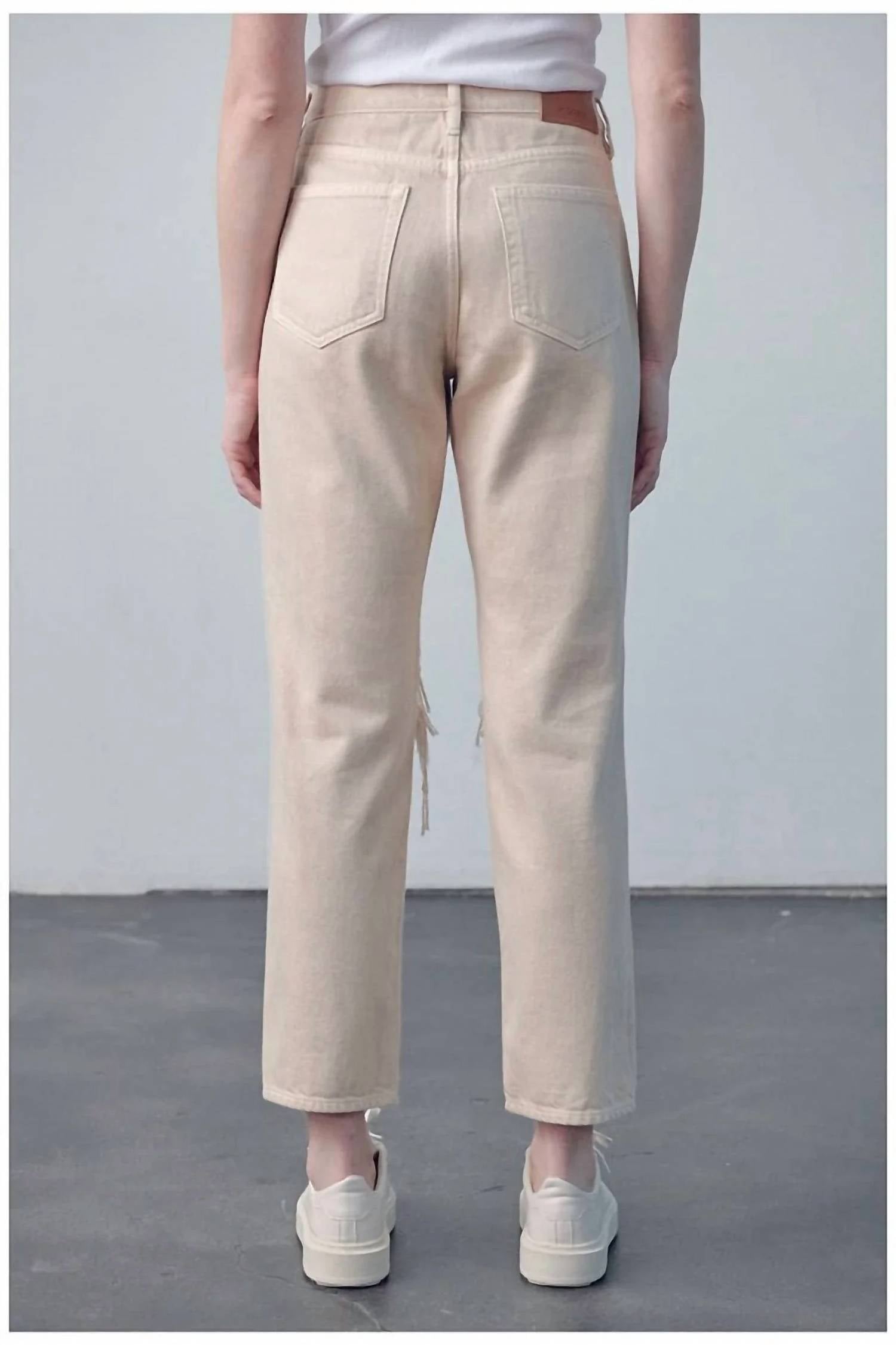 Hidden - Hi-rise Shredded Knee Jeans