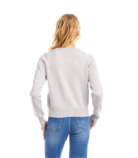 Karen Kane Pearl Cardigan Sweater in gray - women's cardigan - view 4