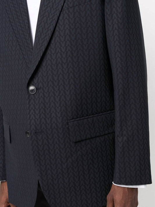 Valentino - Monogram Jacquard Wool Jacket