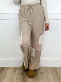 Davi & Dani - Cozy High-rise Rayon Blend Wide Leg Pants