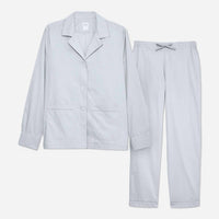 The Sleep Code - Organic Cotton Poplin Long Pajama Set