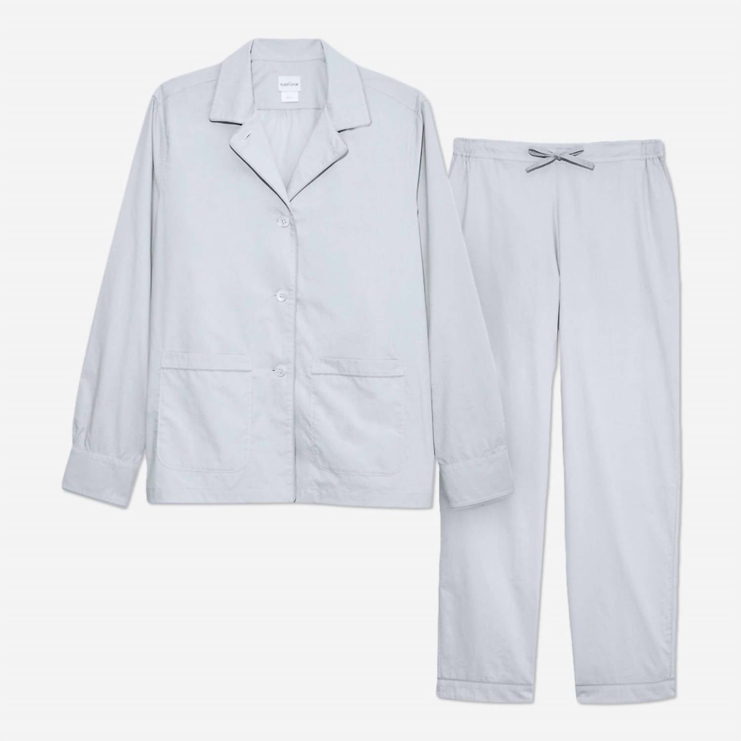 The Sleep Code - Organic Cotton Poplin Long Pajama Set