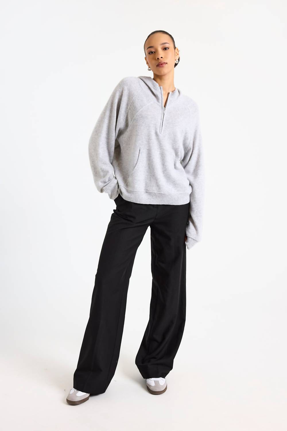 Brodie Cashmere - Lola Half-zip Hoodie