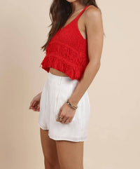 Sadie & Sage - Lucie Fringe Sweater Tank