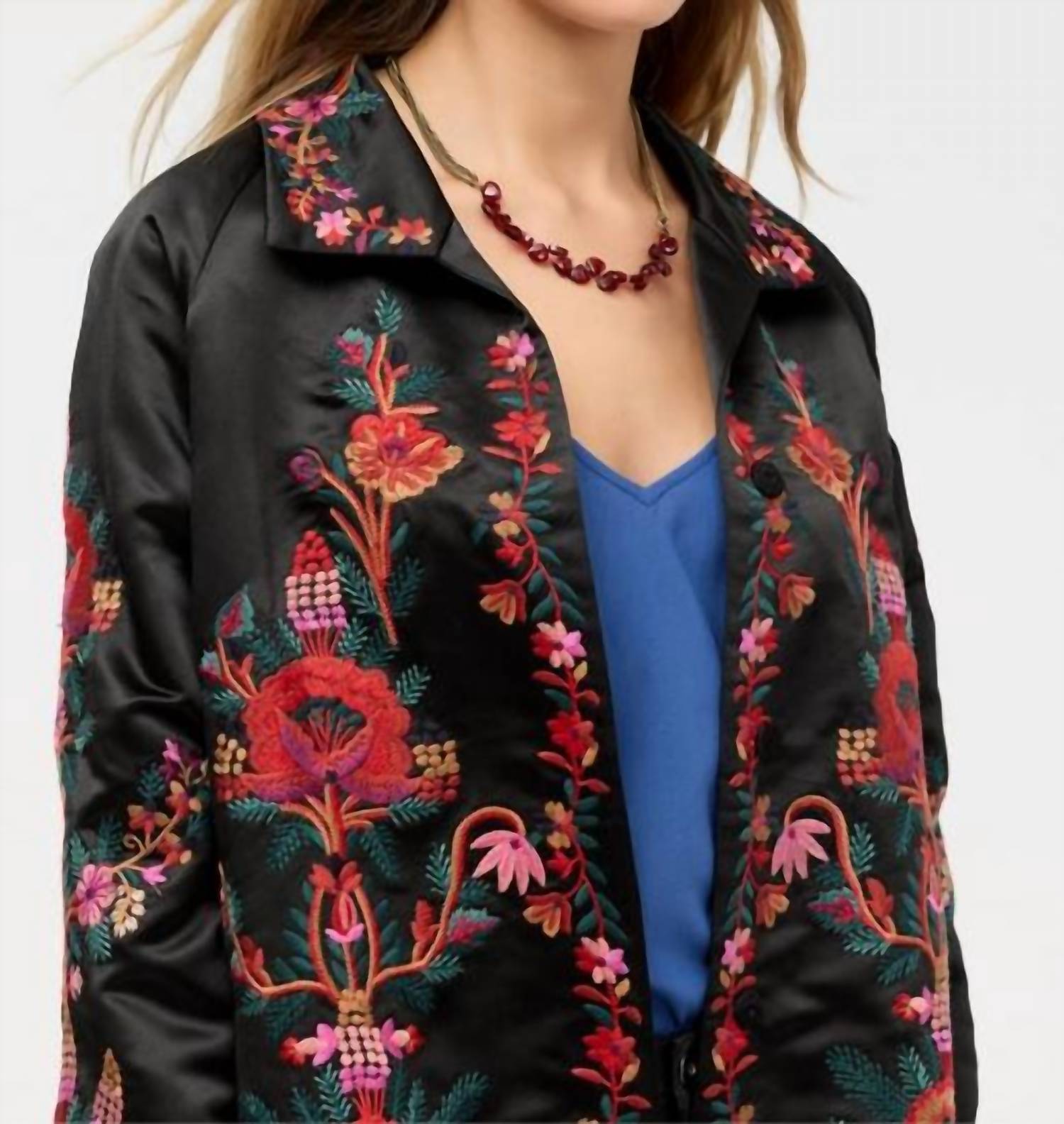 Johnny Was - AJOWAN EMBROIDERED COAT