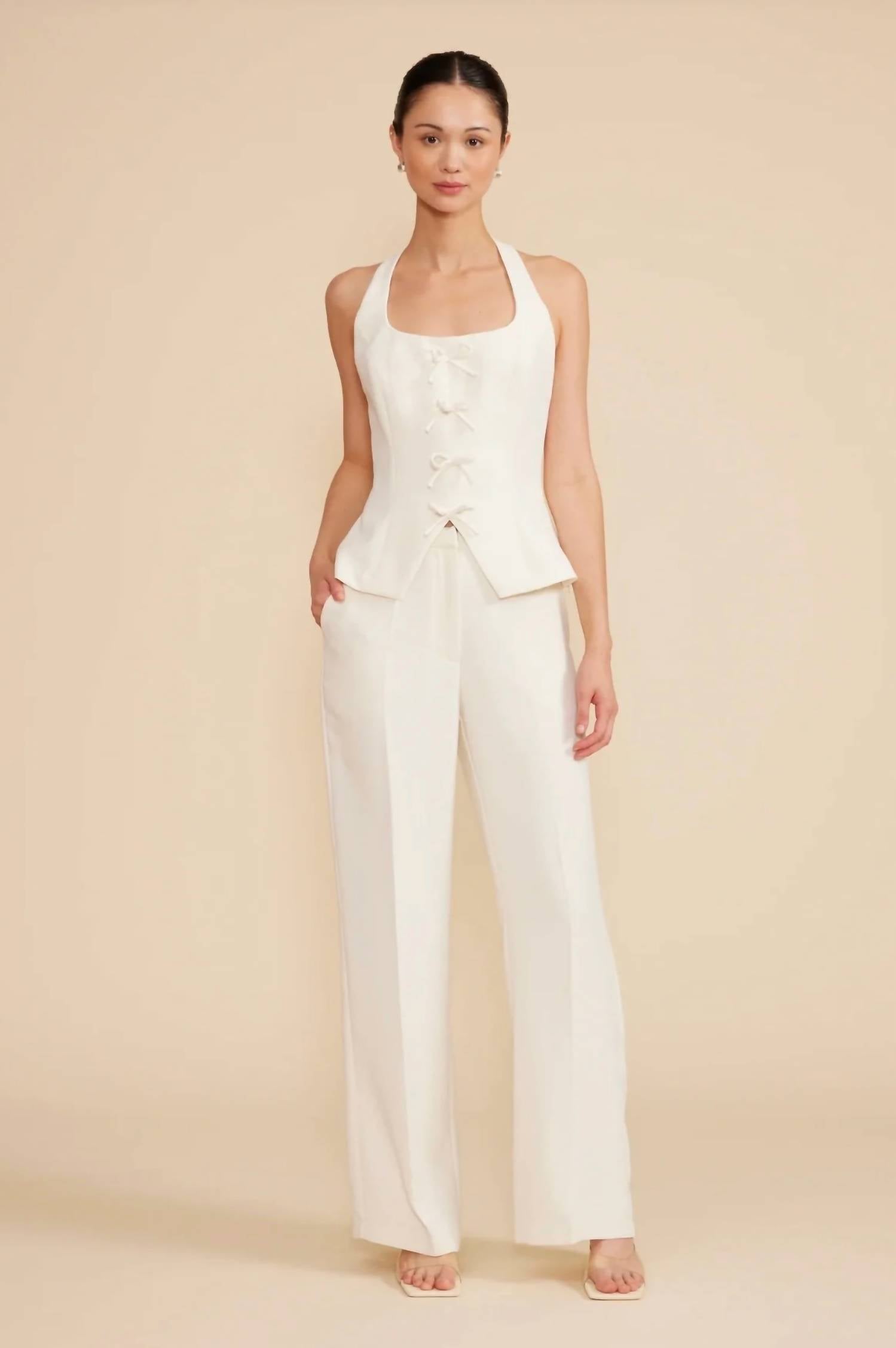 Lucy Paris - Valli Wide Leg Trouser Pants