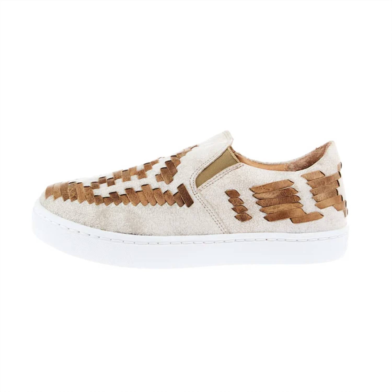 Agave Sky - Women's Dakota Leather Weaved Tennis Shoes