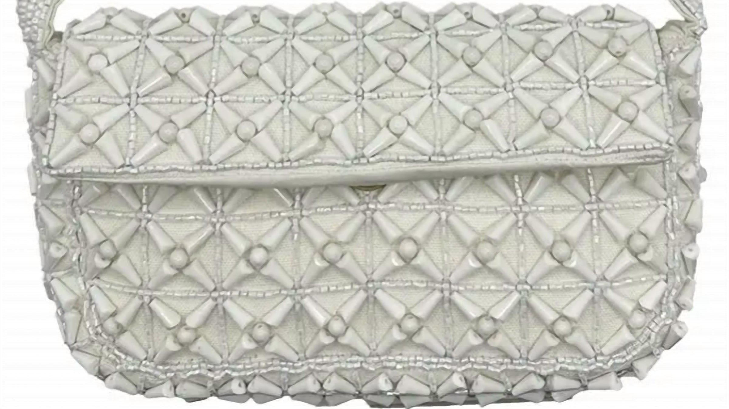 La Chic Designs - Women's Double Sided Beaded Shoulder Bag