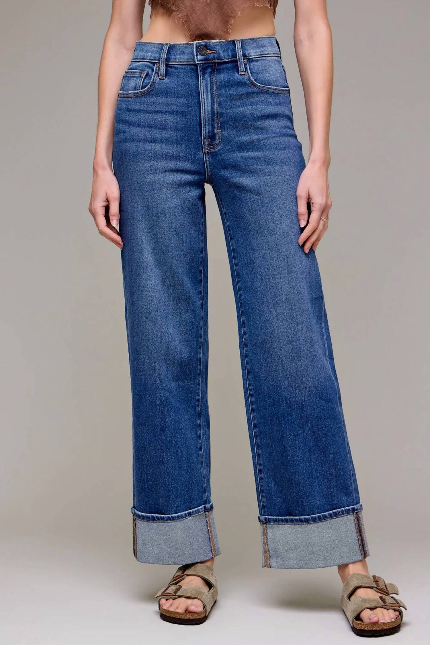 Hidden - Dad Cuffed Stretch Jean