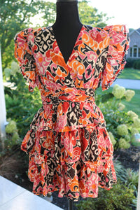 OLIVACEOUS Women's Mackie Dress in rust pink - women's dress