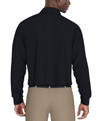 Pga Tour - Men's Long Sleeve Performance Feeder Stripe Polo Shirt