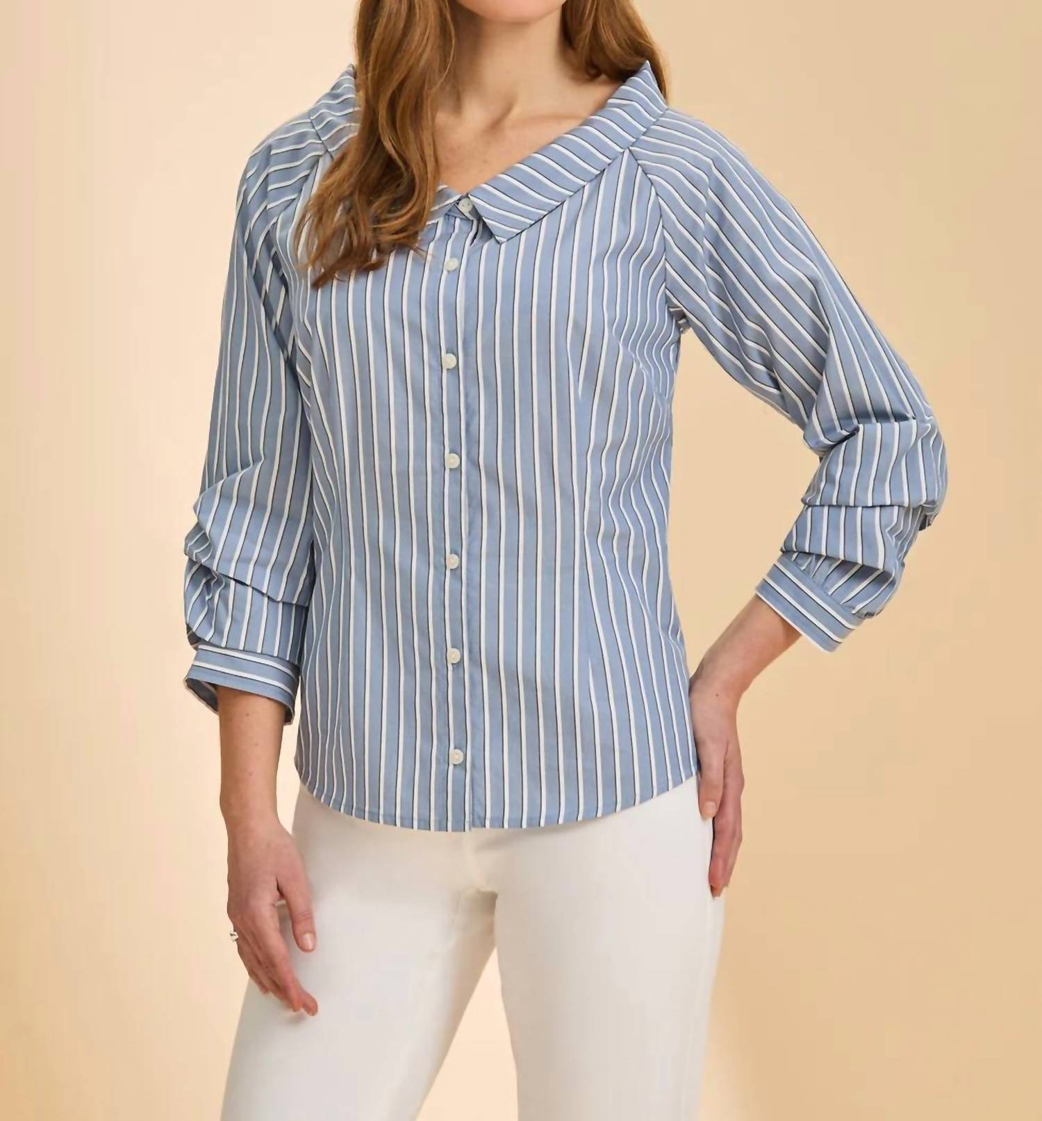 Fdj - 3/4 Sleeve Boatneck Shirt