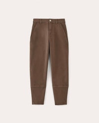Everlane Women's The Utility Relaxed Barrel Organic Cotton Pants in cocoa - women's pants - view 4