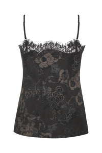Gold Hawk - Women's Lace Trim Silk Camisole