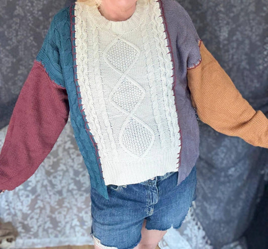 Adora - Fall Leaves & Cozy Feels Sweater