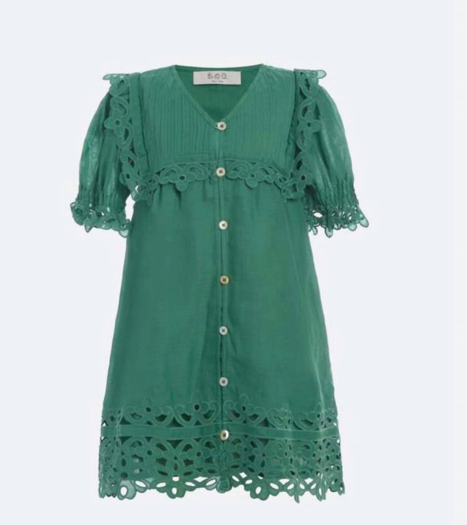 Sea - Girl's Leila Eyelet Dress