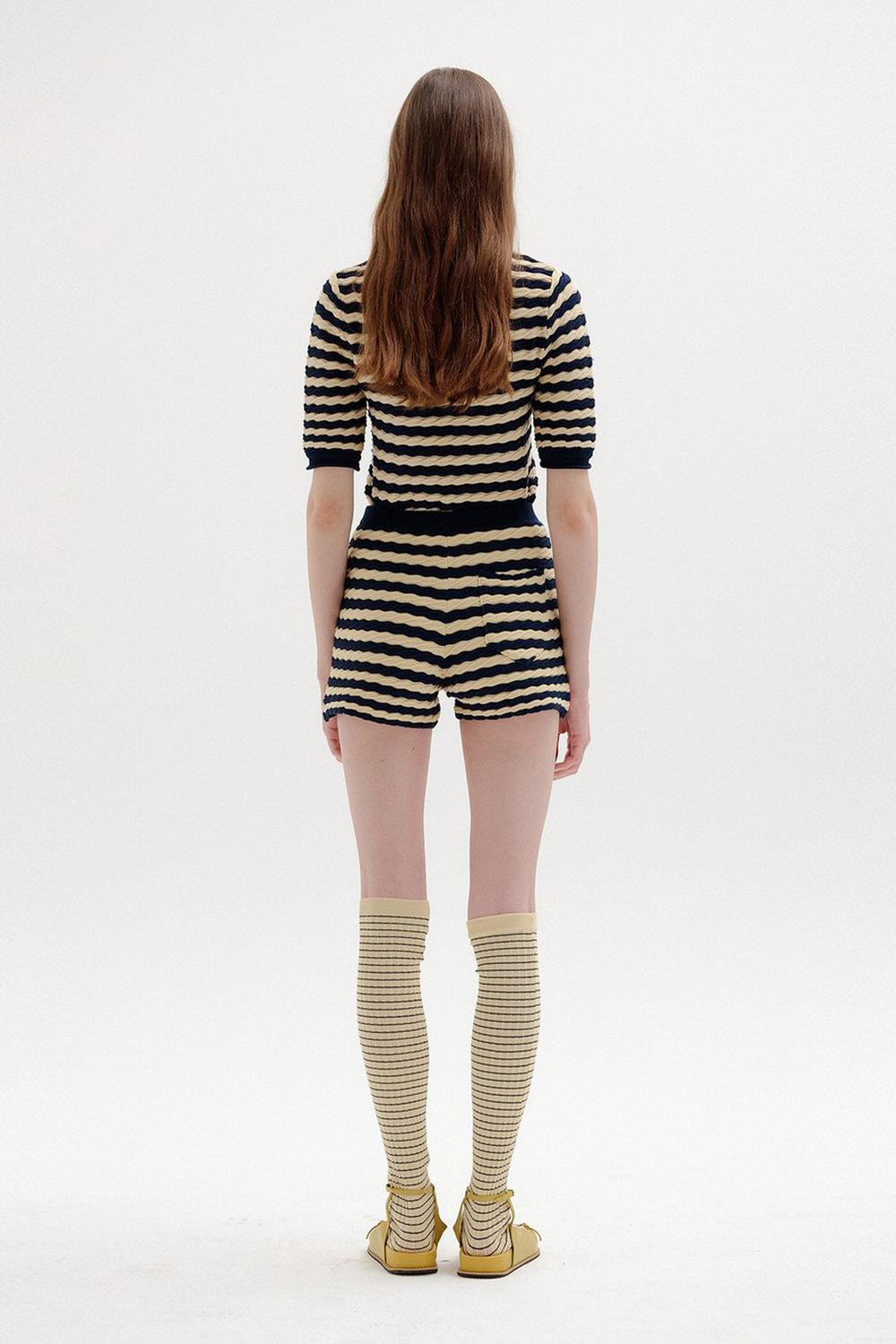 Eenk - SIES TEXTURED KNIT SHORTS