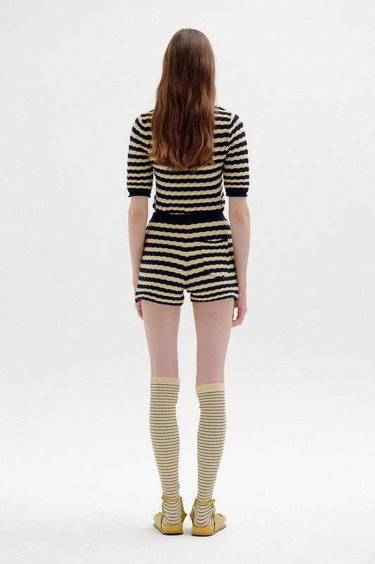 Eenk - SIES TEXTURED KNIT SHORTS