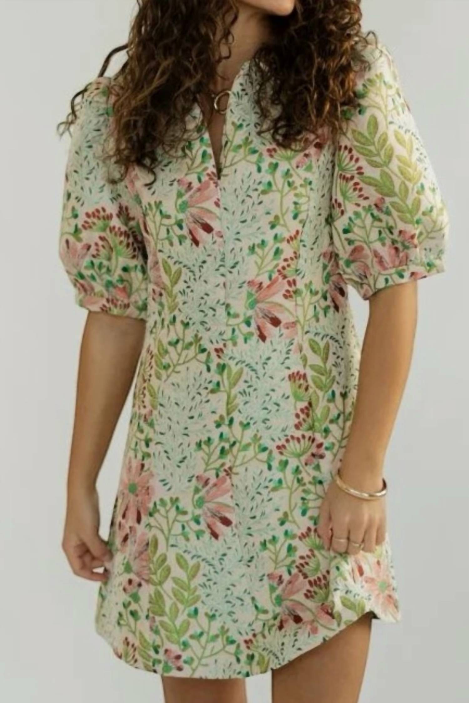 Sincerely Ours - Shannon Garden Jacquard Mini Dress