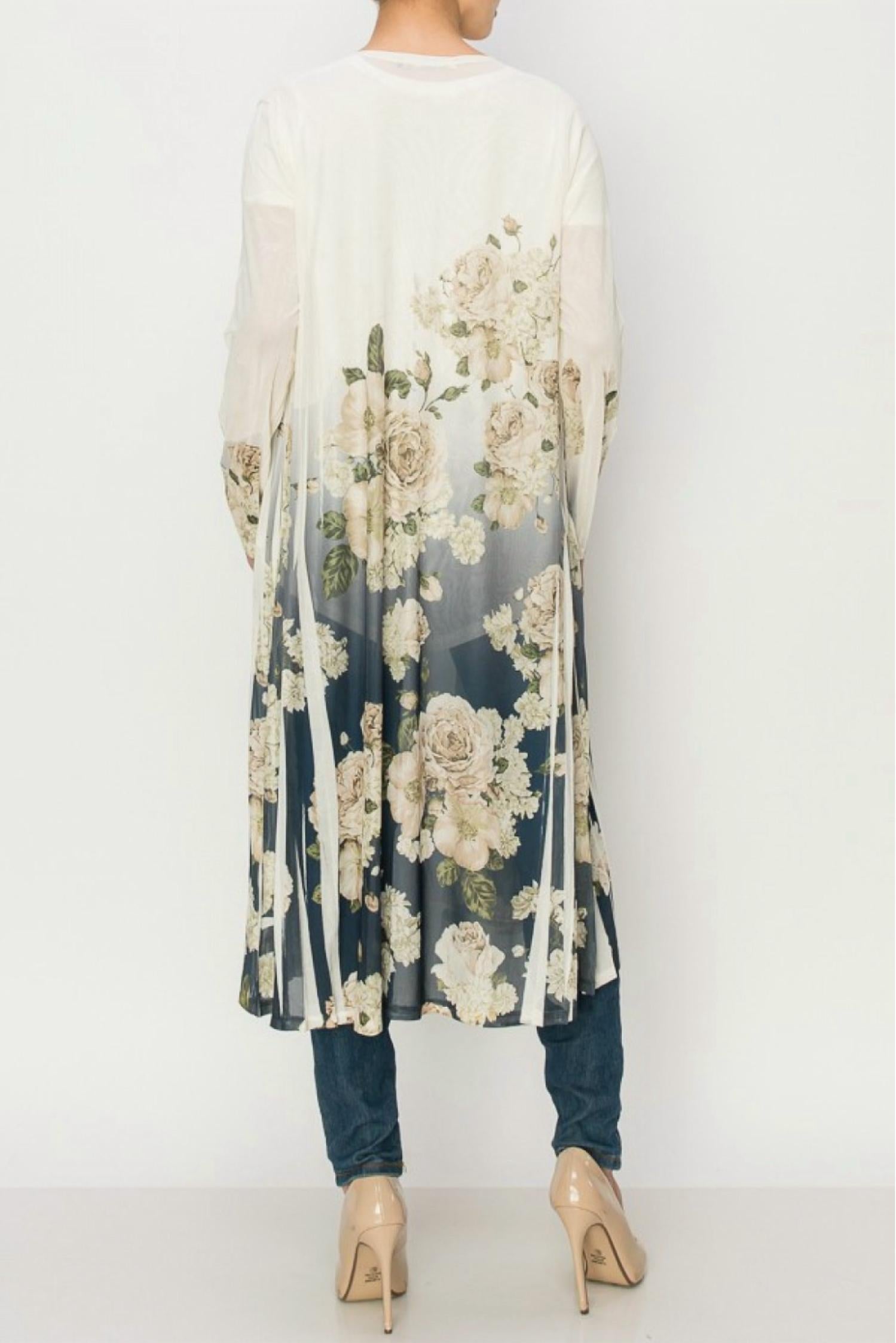 Origami - Magnolia Mesh Duster