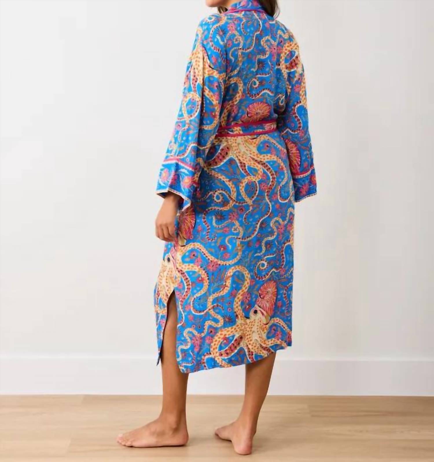 Printfresh - Octopus Isle Satin Robe