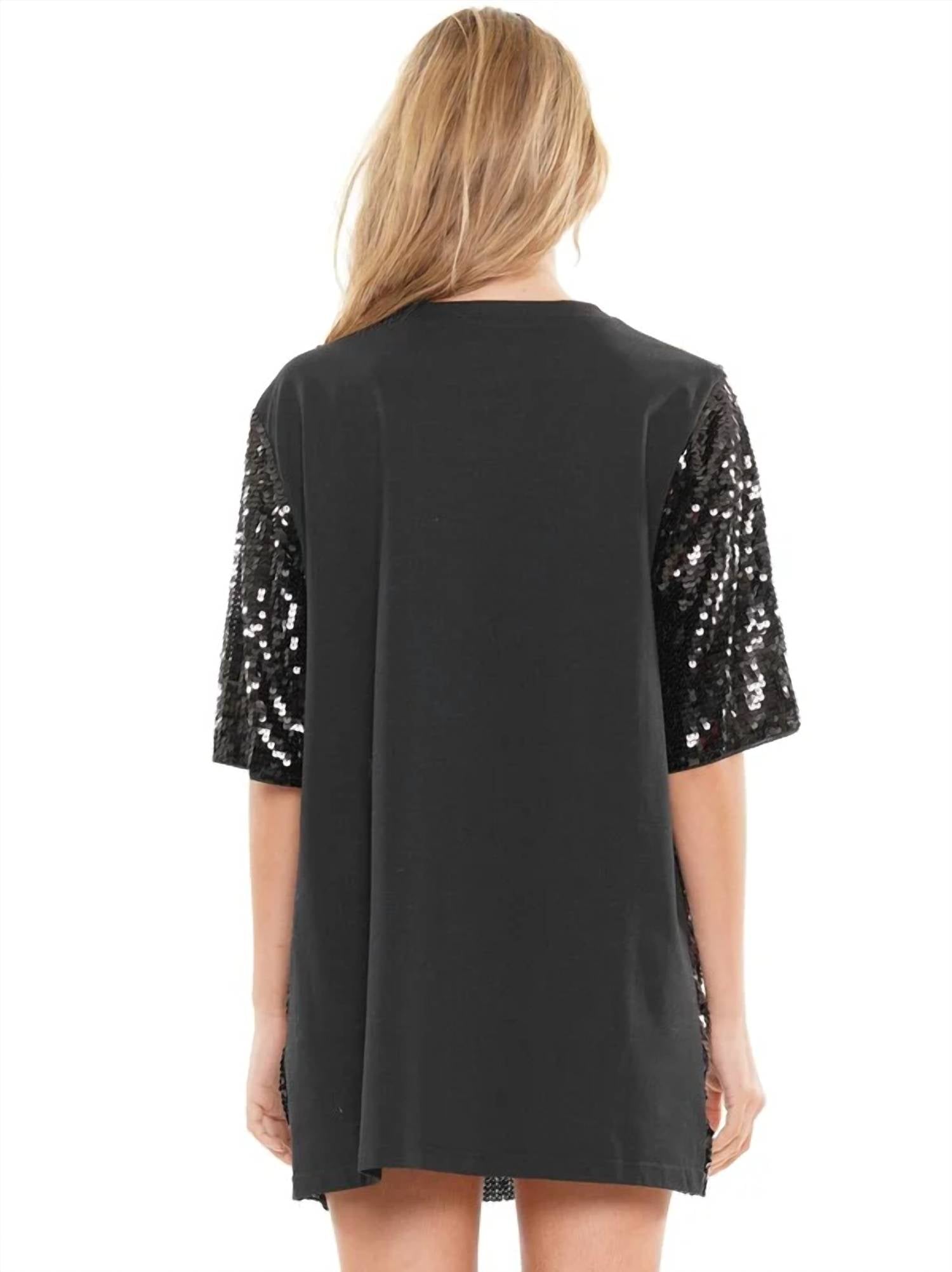 Why Dress - It's My Birthday Block Letter Sequin Dress