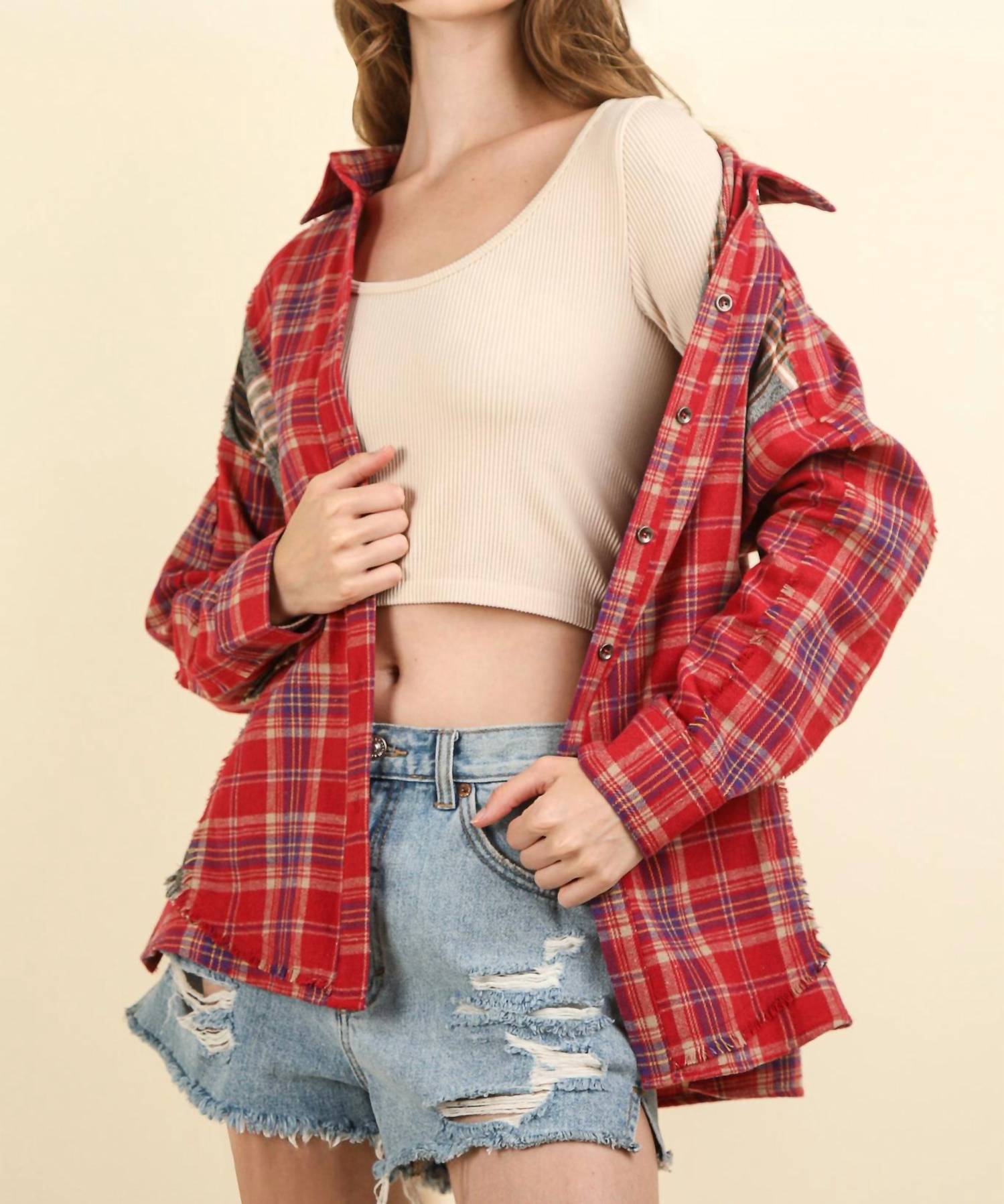 Very J - Mountain Plaid Top
