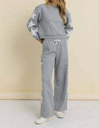 Vintage Havana - Terry Crew Neck Star Sweater