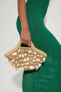 Simon Miller - Women's Shelly Raffia Crossbody Bag With Seashells