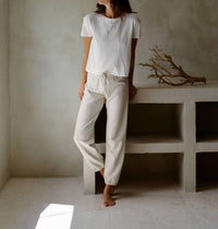 By Together Charlotte Organic Cotton Elevated Tee in white - women's t-shirt - view 7