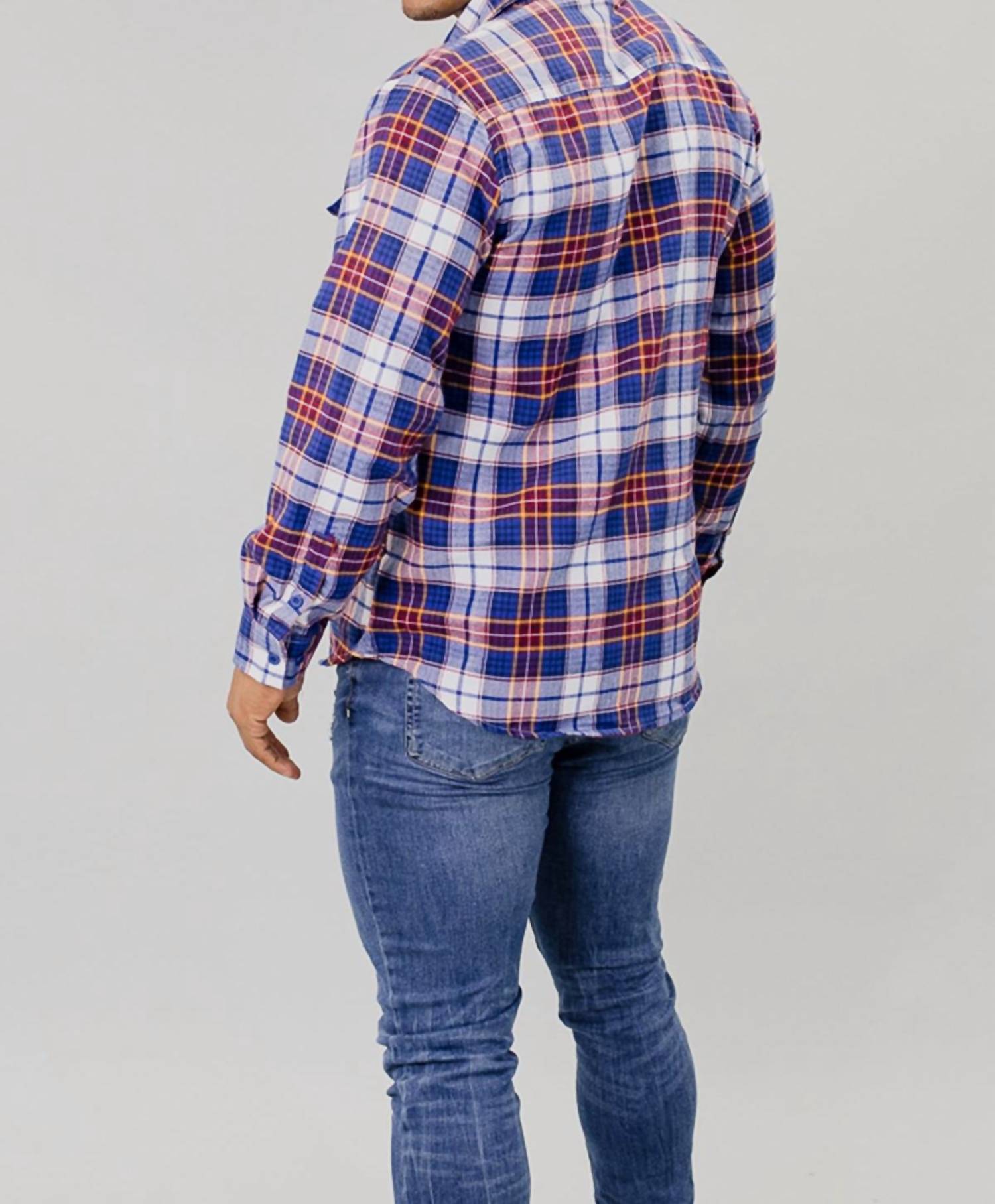 Weiv - Plaid Long Sleeve Button Down Shirt