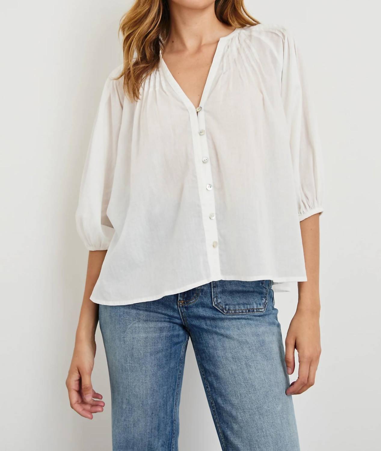 Rails - White Cassat Blouse