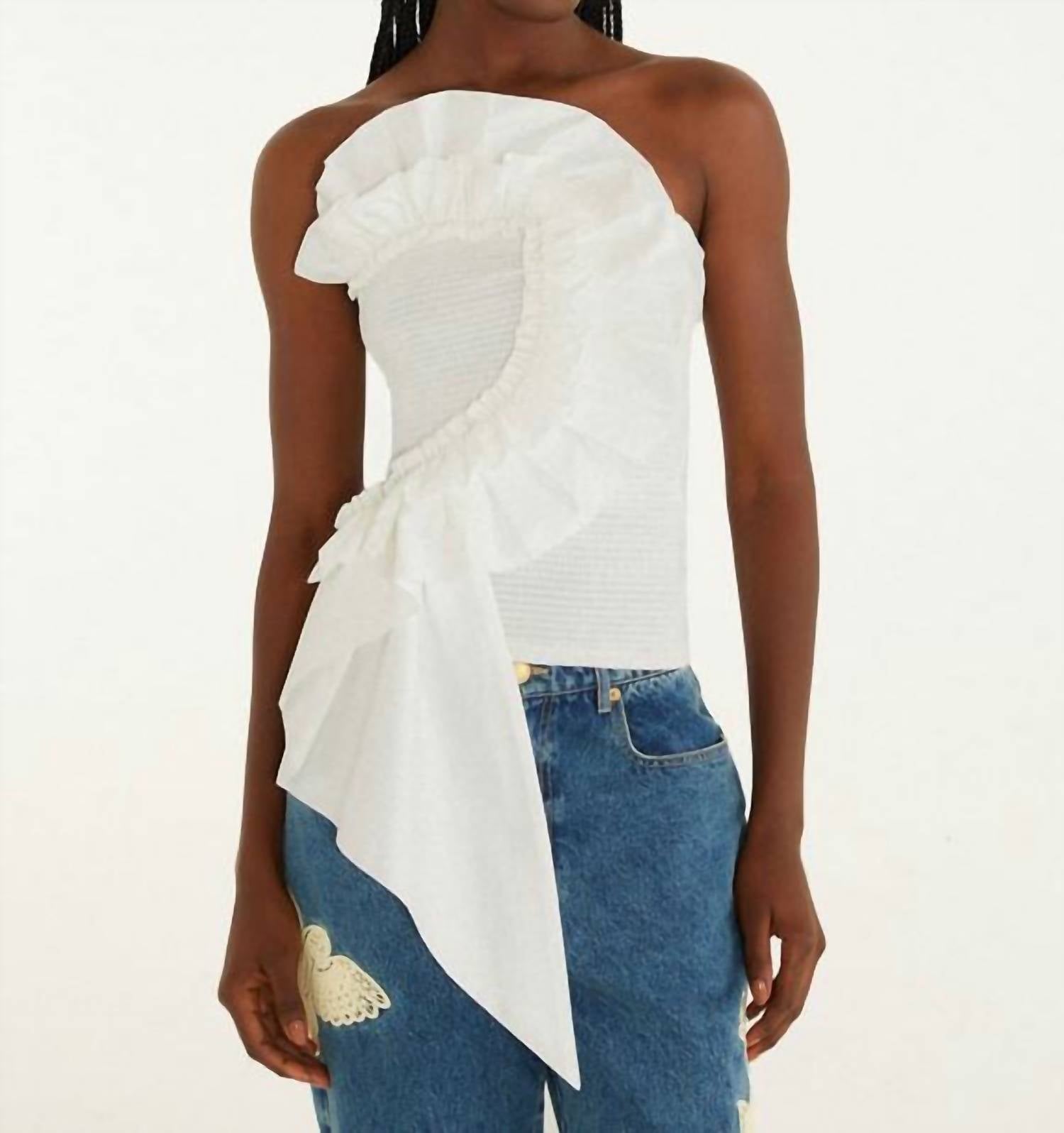 Farm Rio - Smocked Strapless Top
