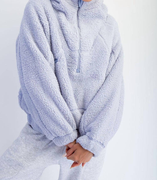 Rae Mode - Sherpa Quarter Zip Hoodie