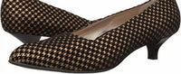 Beautifeel Women's Mystique Pumps in bronze pied de poule print - women's heels - detail view
