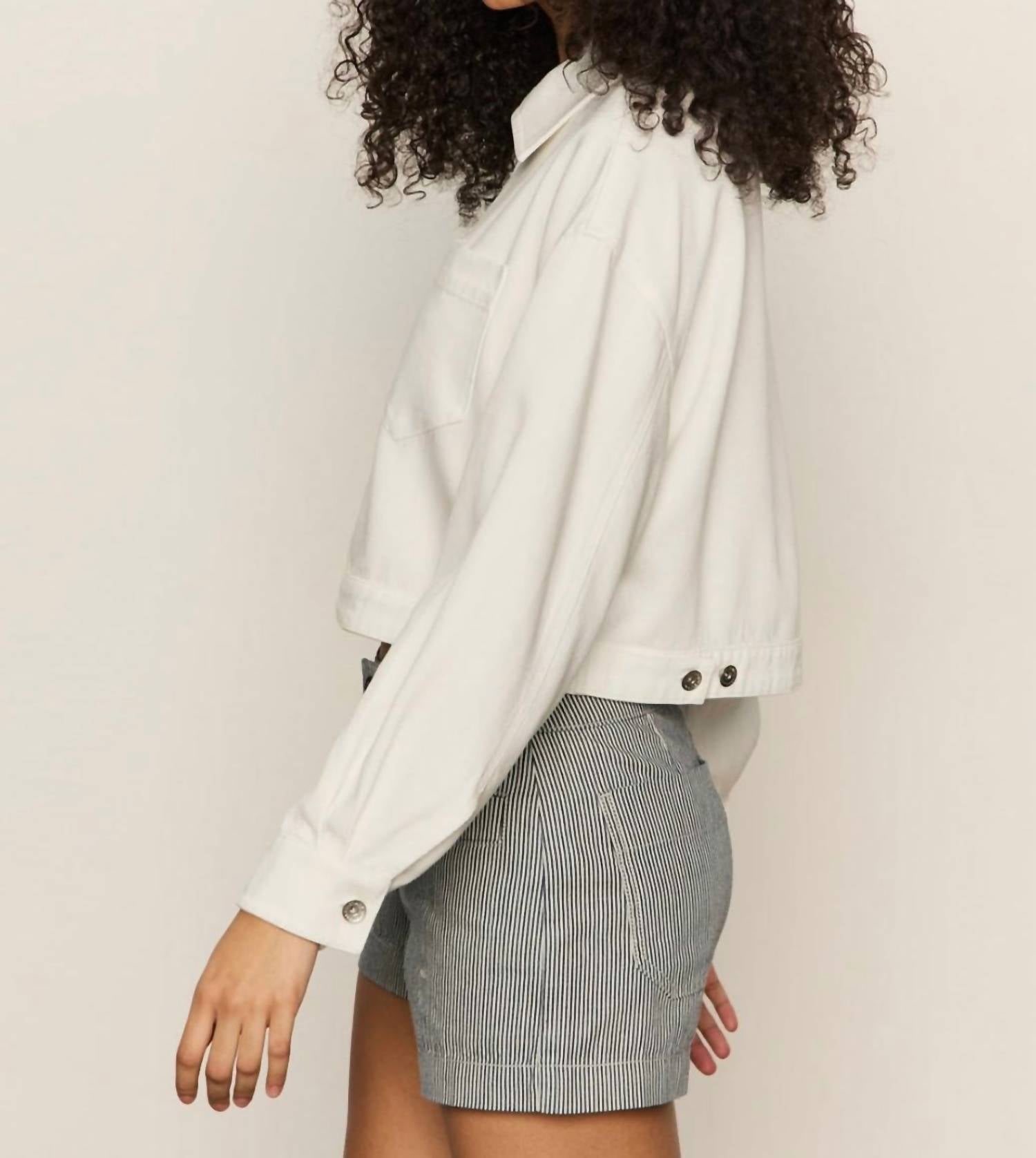 Sanctuary - Cropped Paper Boy Long Sleeve Jacket