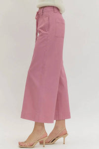 Entro - Wide Leg Tie Pants