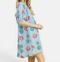 Umgee - Abstract Print Mini Dress