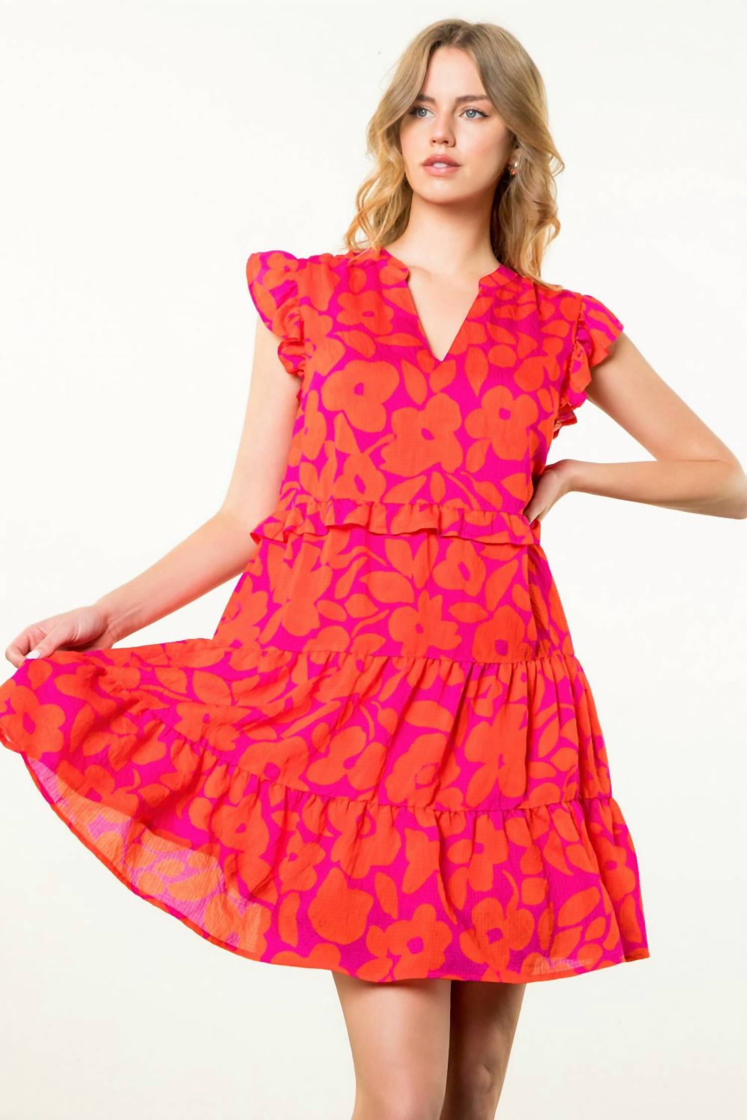 Thml - Flower Print Tiered Dress
