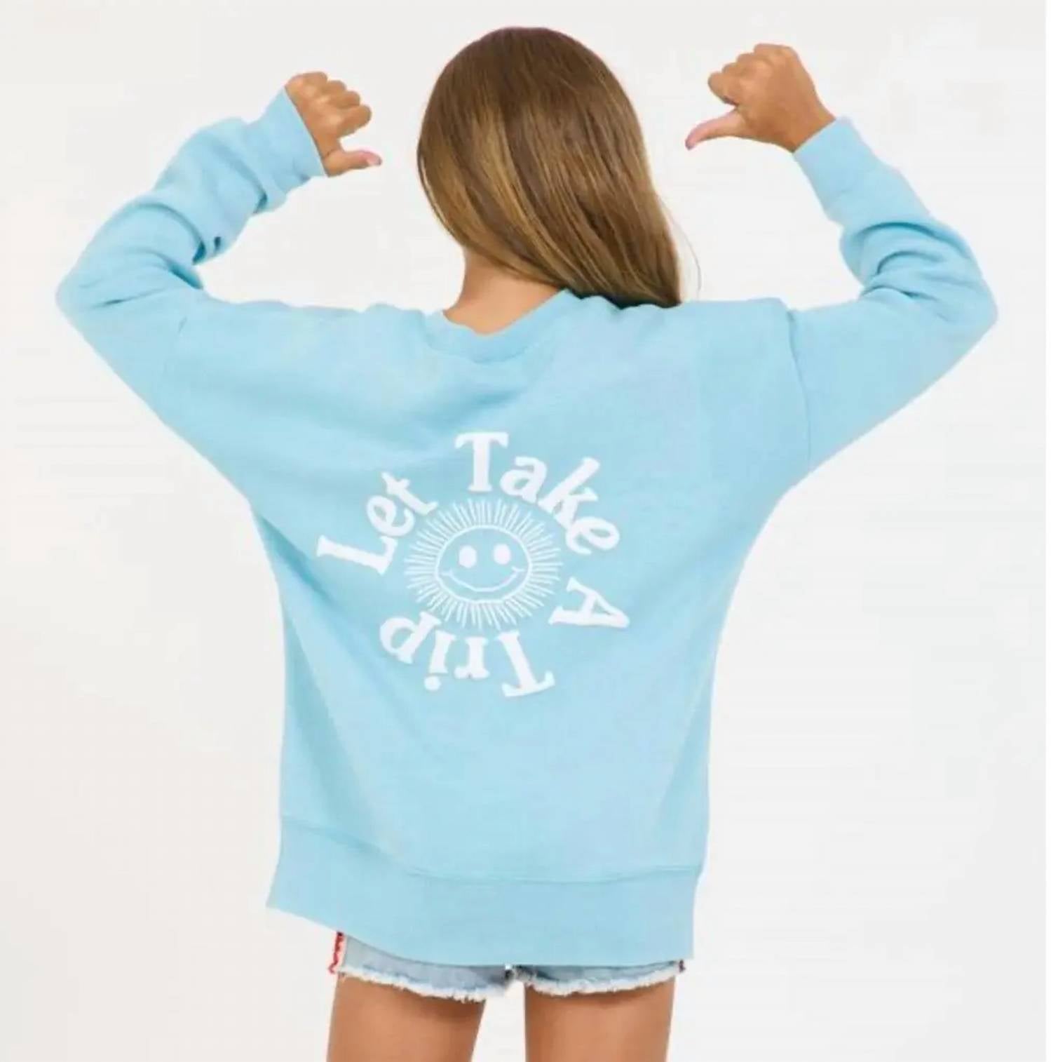 Vintage Havana - Girls Let's Take A Trip Sweatshirt