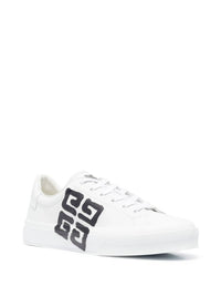 Givenchy Women's 4g City Sport Low Top Sneakers in white black - women's sneaker - detail view