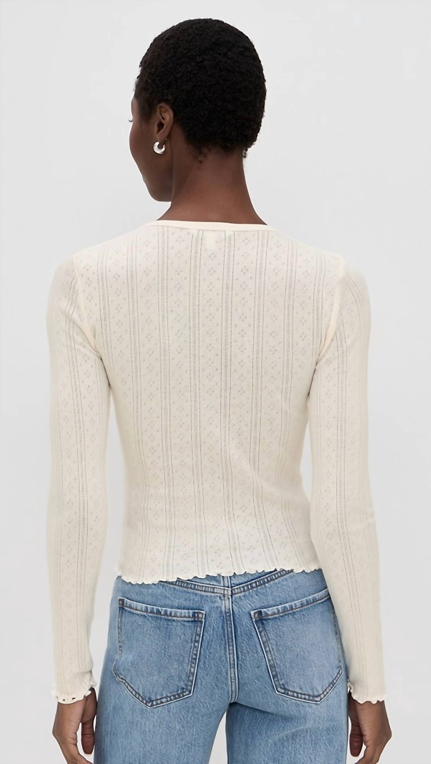 Daze - Pointelle Tee