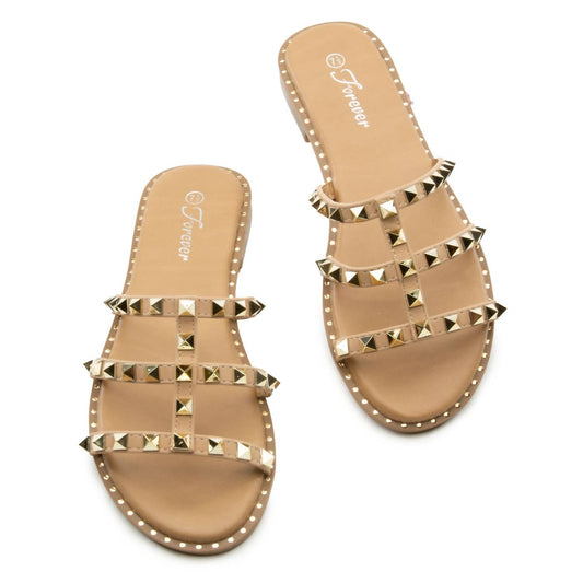 Fierce Studded Strappy Sandals