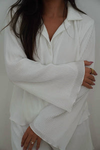 Waverles - Sloane Pleated Tie Top And Shorts Set